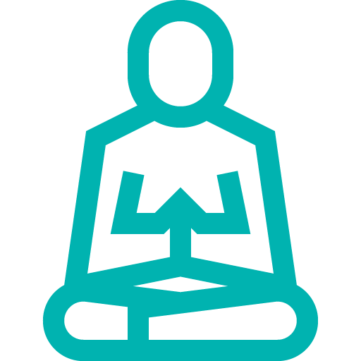 icone méditation silouhette